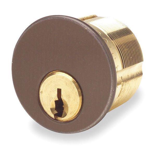 Lockset Cylinder, Brass/Brown, Keyway Type Schlage(R) C, 5 Pins