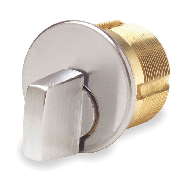 Lockset Cylinder, Satin Chrome, 0 Pins
