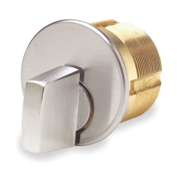 Lockset Cylinder, Satin Chrome, 0 Pins