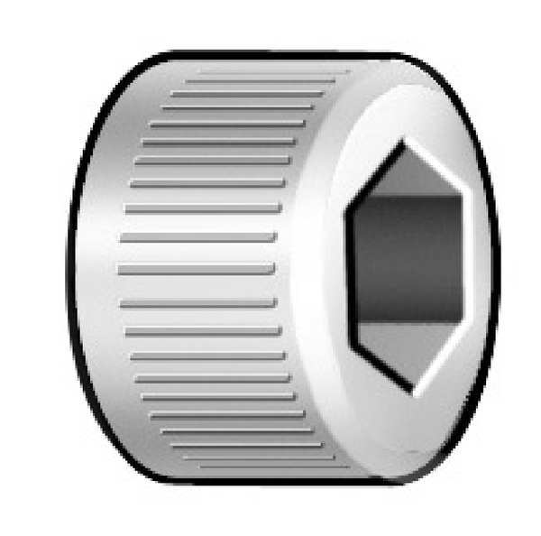 #2-56 Socket Head Cap Screw, Plain 18-8 Stainless Steel, 1/8 in Length, 5 PK