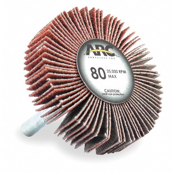 Flap Wheel, AO, 1-1/2x1/2x1/4 In Shank, 60G