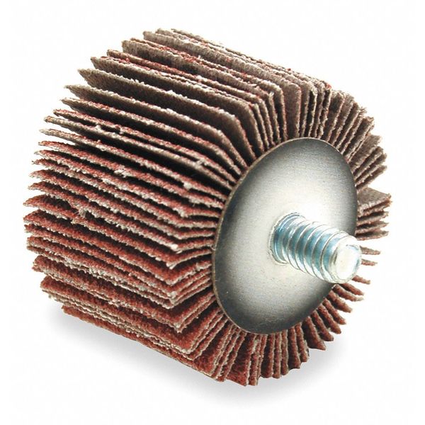 Flap Wheel, AO, 2x1x1/4-20 Shank, 60G