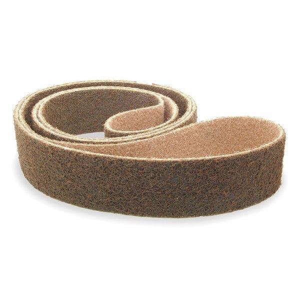 Sanding Belt, 2 in W, 48 in L, Non-Woven, Aluminum Oxide, Coarse, Z-Web, Brown
