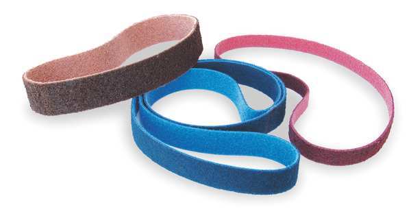 Sanding Belt, 2 in W, 60 in L, Non-Woven, Aluminum Oxide, Coarse, Z-Web, Brown