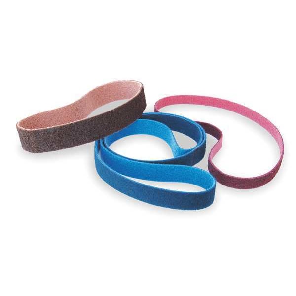 Sanding Belt, 2 in W, 48 in L, Non-Woven, Aluminum Oxide, Coarse, Z-Web, Brown