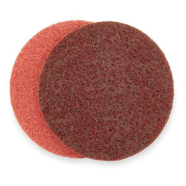 Hook/Loop Disc, No Hole, 2 in., Med, AlO
