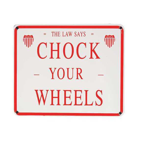 Wheel Chock, 12 In W x 6 In H, Black