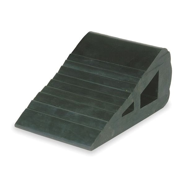 Wheel Chock, 4 In W x 3 In H, Black