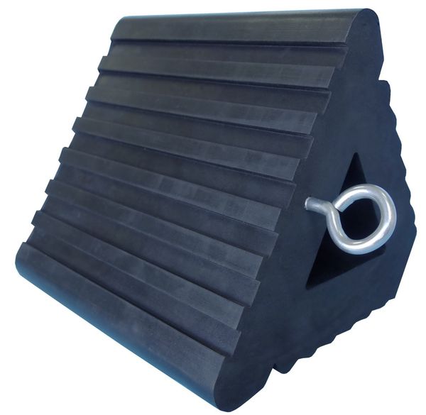 Wheel Chock, 9In W x 6 InH, Black