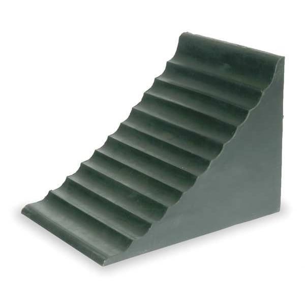 Wheel Chock, 7 1/4 In W x 9 3/8 InH, Black
