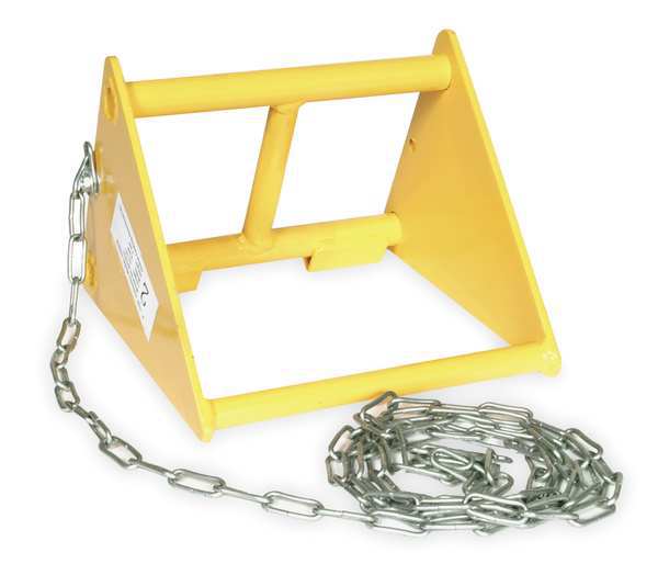 Wheel Chock, 9 3/4 In W x 7 3/4 In H
