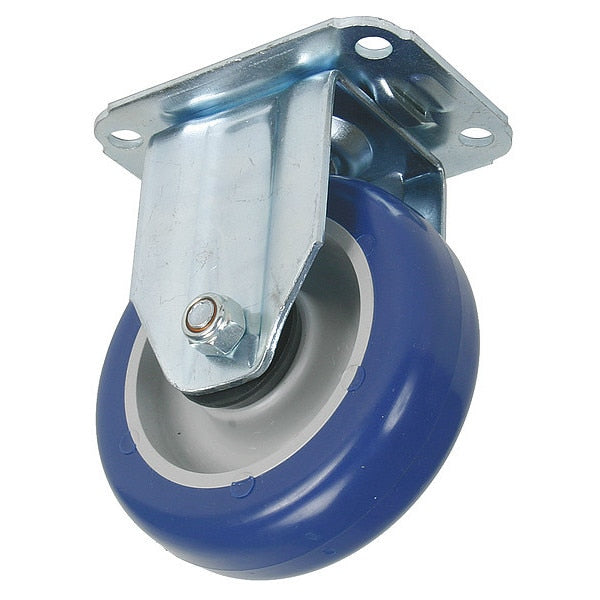 Rigid Plate Castr, Polyurthan, 3 in, 176 lb