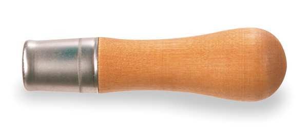 Push On File Handle, Length 5 1/4 in, Dia 1 1/2 in, Wood