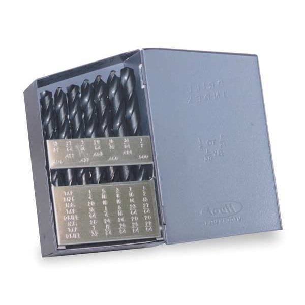 29PC Left-Hand Helix Jobber Length Drill Set Chicago-Latrobe 150L Bright HSS LHS/LHC 1/16-1/2x1/64