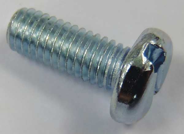 Thread Cutting Screw, #10 x 1/2 in, Zinc Plated Steel Pan Head Phillips Drive, 100 PK