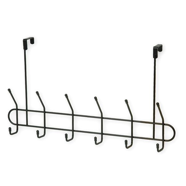 Coat and Garment Hook, 12 Ends, Black