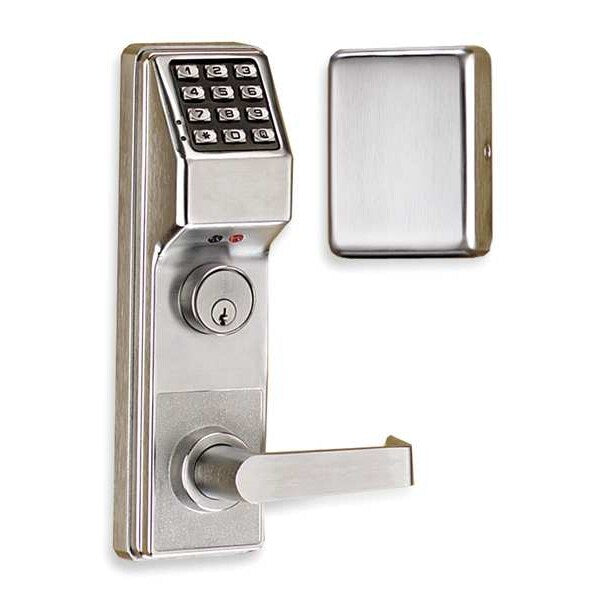 Electronic Lock, Satin Chrome, 12 Button