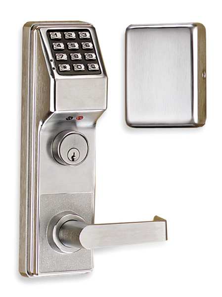 Electronic Lock, Satin Chrome, 12 Button