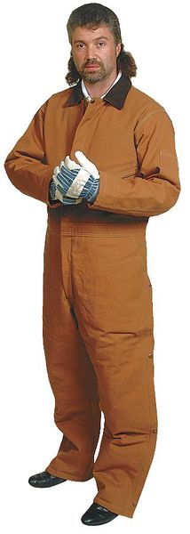 Coverall, Chest 61In., Desert Sand Brown