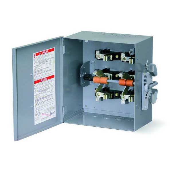 Nonfusible Safety Switch, Heavy Duty, 480V AC, 3PDT, 200 A, NEMA 1