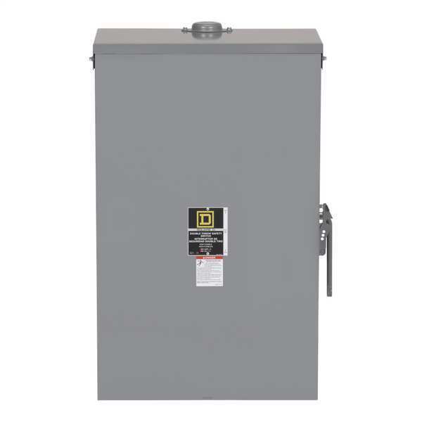 Nonfusible Safety Switch, Heavy Duty, 480V AC, 3PDT, 200 A, NEMA 3R