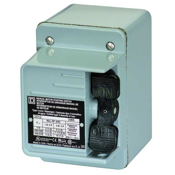 Manual Motor Switch, IEC, 0.63A, 600V