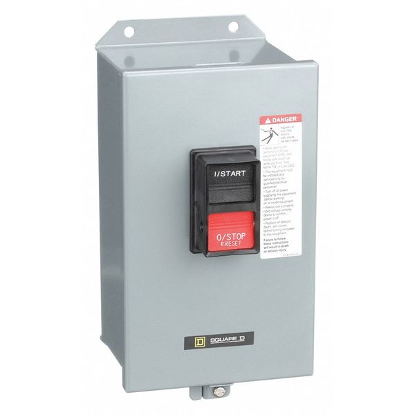 Manual Motor Starter, NEMA, 16A, 600VAC, 3P