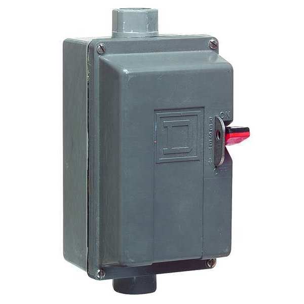 Manual Motor Starter, 30A, 600VAC, 2P