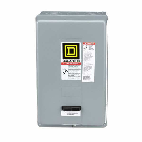 Nonreversing NEMA Magnetic Motor Starter, 1 NEMA Rating, 480V AC, 3 Poles, 1NO