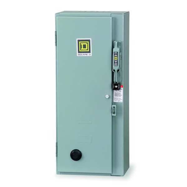 NEMA Fusible Str, Size 2,120V Coil, 12 Enc