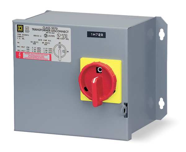 Transfrmr Disconnect, 500VA, 240/480V-120V
