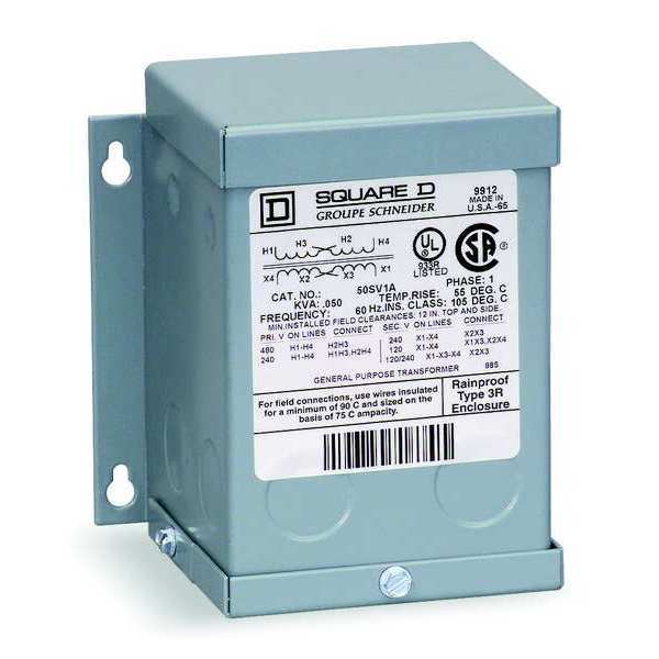 Transformer, 120/240VAC, 16/32VAC, 150VA