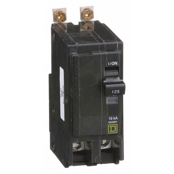 Miniature Circuit Breaker, 125 A, 120/240V AC, 2 Pole, Bolt On Mounting Style, QOB Series