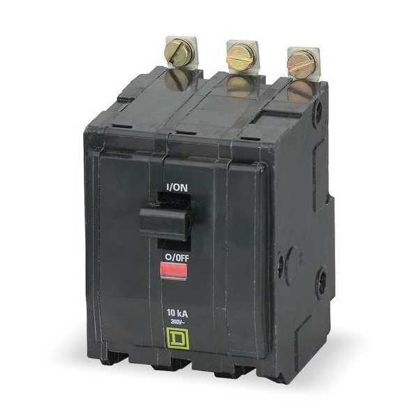 Miniature Circuit Breaker, 20 A, 240V AC, 3 Pole, Bolt On Mounting Style, QOB Series