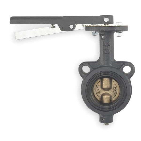 Butterfly Valve, Wafer, 4 In, Cast Iron