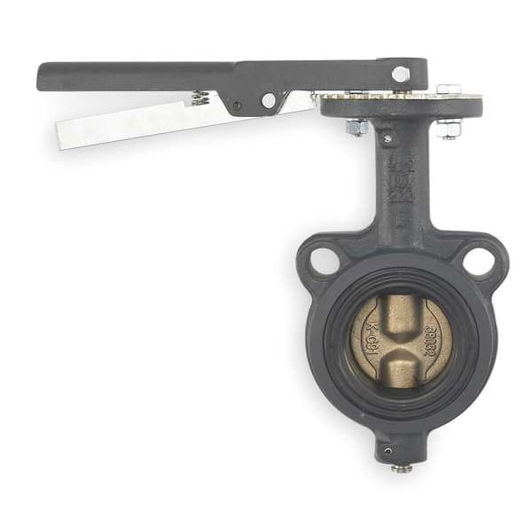 Butterfly Valve, Wafer, 6 In, Cast Iron