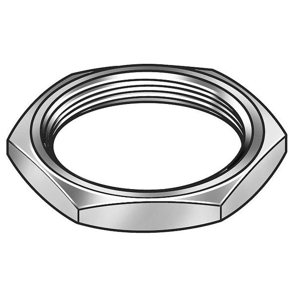 Panel Nut, 15/32-32, Hex, Stainless, PK2