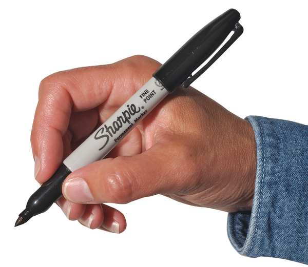 Permanent Marker, Fine Tip Red PK12