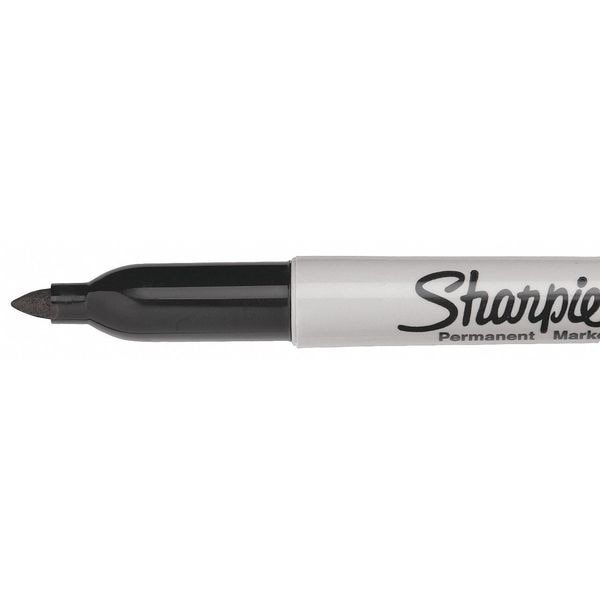 Black Permanent Marker, Fine Tip, PK12