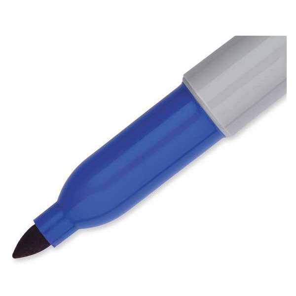 Permanent Marker, Fine Tip Blue PK12