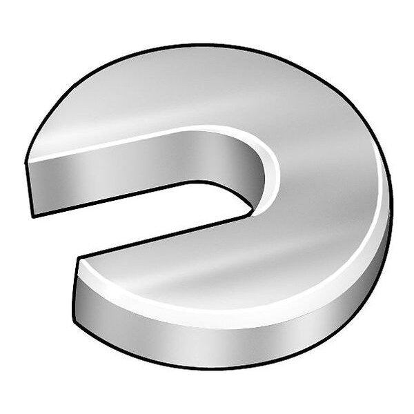 Slotted Washer, Fits Bolt Size 1 1/4 in 18-8 Stainless Steel, Plain Finish