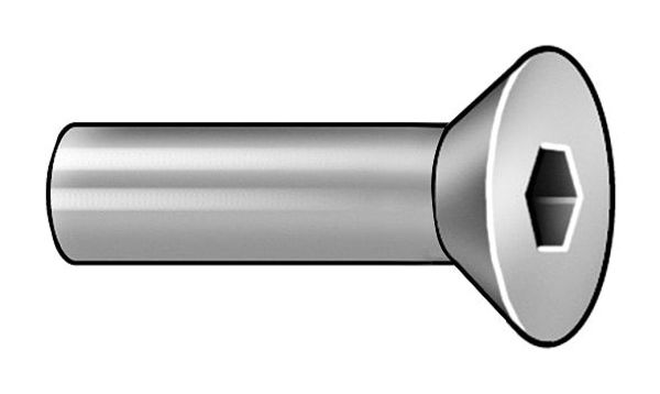 Arch Barrel, #10-24, 1 in Brl Lg, 1/4 in Brl Dia, 18-8 Stainless Steel Plain
