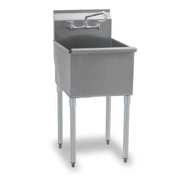 25 in W x 19 3/8 in L x 39 1/2 in H, Floor, Stainless Steel