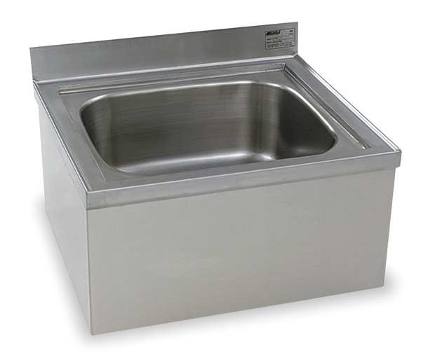 21 1/2 in W x 24 5/8 in L x 15 1/2 in H, Floor Mount, Mop Sink