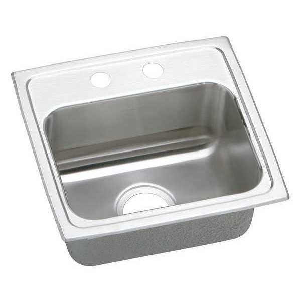 Drop-In Sink, 2 Hole, Lustrous Highlighted Satin Finish
