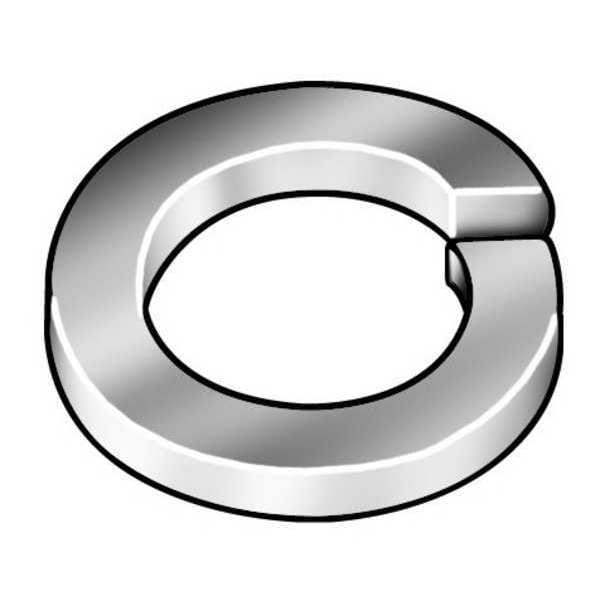 Split Lock Washer, Fits Bolt Size 1/2 in Steel, Plain Finish, 50 PK