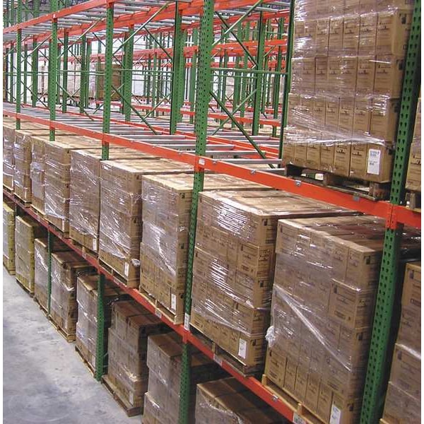 Pallet Rack Starter Unit, Teardrop, Roll Formed Style, 120 in H, 114 in W, 42 in D