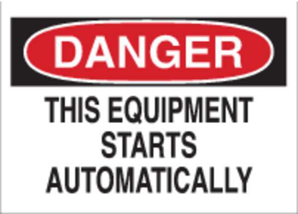 Safety Label, 3-1/2 In. H, 5 In. W, 87792
