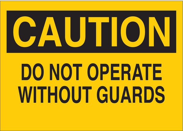 Safety Label, 3-1/2 In. H, 5 In. W, 87791