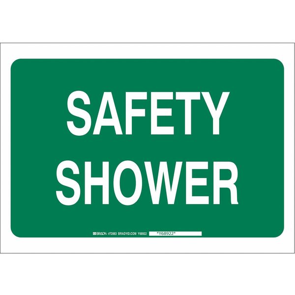 Safety Shower Sign, 7X10